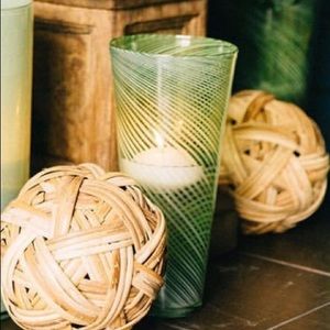 Spring Green Swirl Vase